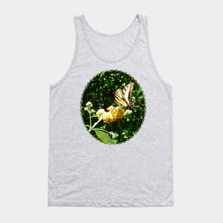 Butterfly Bush - Swallowtail on Yellow Butterfly Bush Tank Top